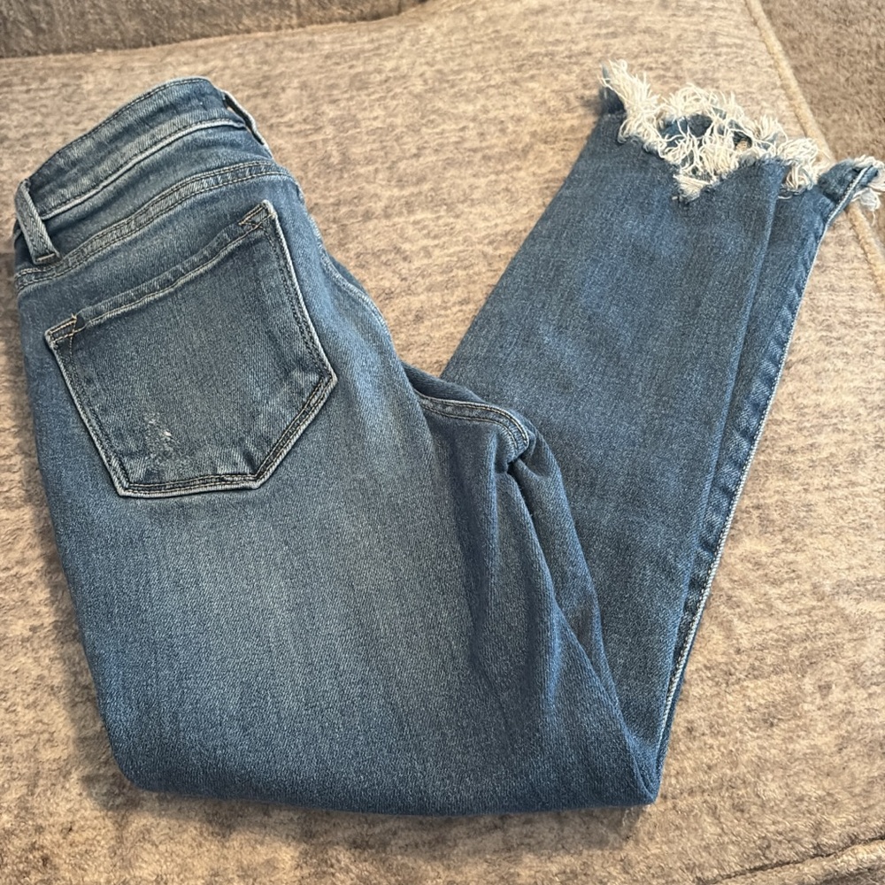 Distressed Blue Women's Jeans